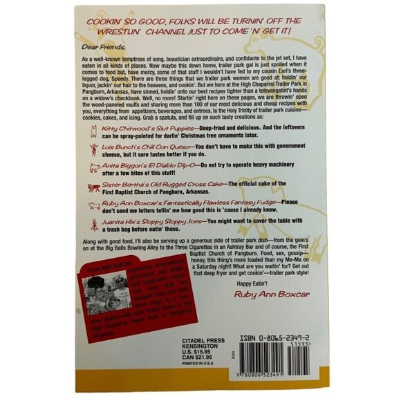 Ruby Ann's Down Home Trailer Park Cookbook by Ruby Ann Boxcar Paperback 2002 - Picture 3 of 3